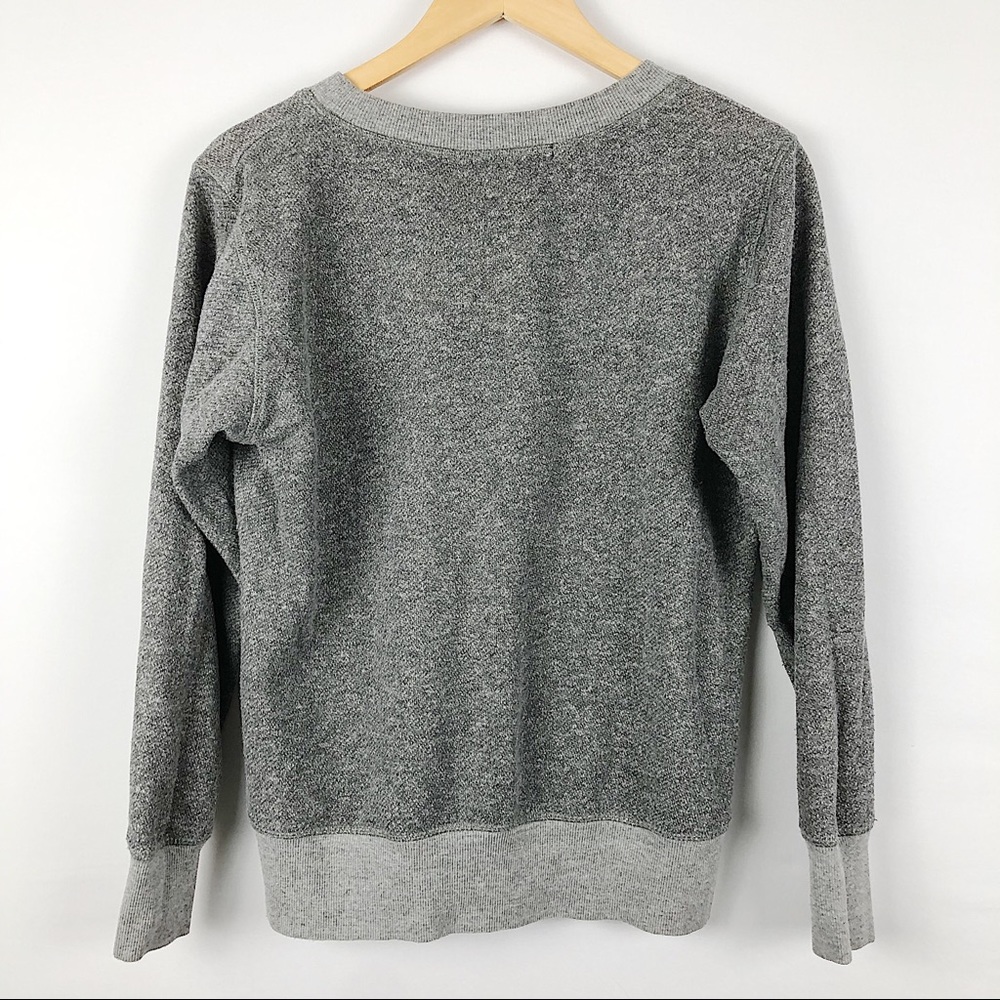 Forever 21 crew neck grey embellished sweatshirt M - Picture 2 of 3